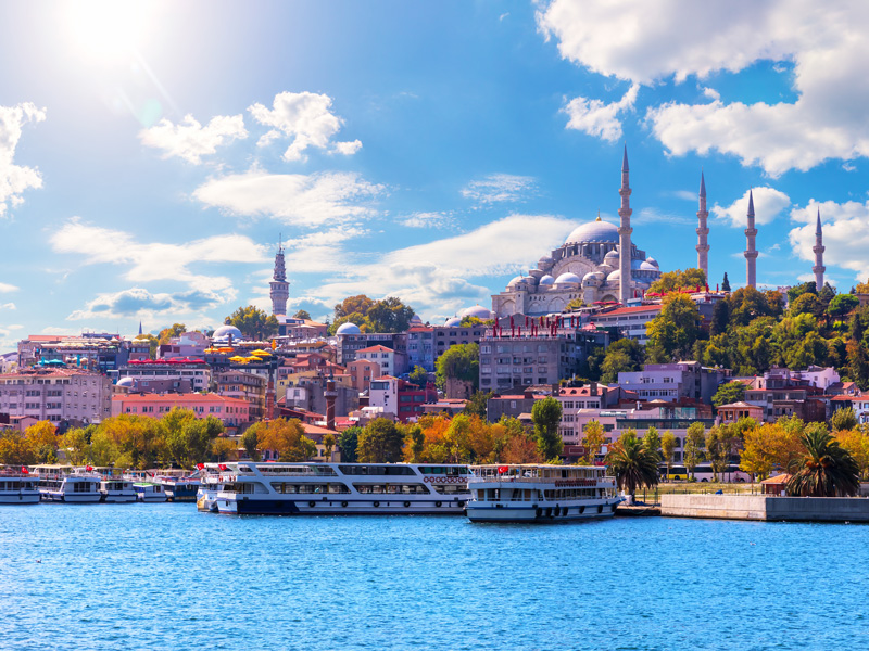 beautiful view over Istanbul